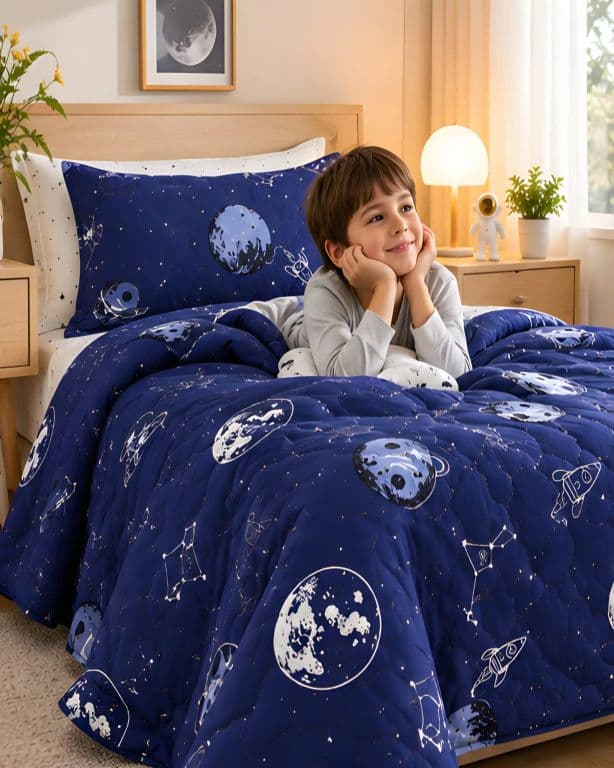 Cubrecama Quilt Verano 1.5 Plazas + Funda De Almohada