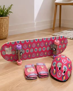 Patineta para Ninos con Kit de Proteccion y Casco Ventilado