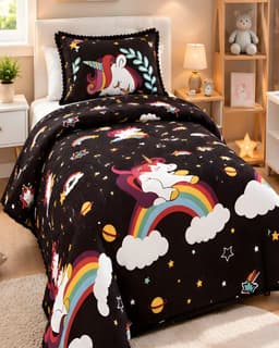 Cubrecama Quilt Verano 1.5 Plazas 180x230 cm Con Funda de Almohada