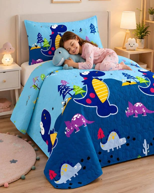 Cubrecama Quilt Verano 1.5 Plazas 180x230 cm Con Funda de Almohada