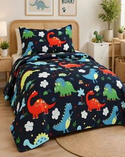 Cubrecama Quilt Verano 1.5 Plazas 180x230 cm Con Funda de Almohada