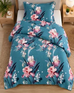 Pack Cubrecama Quilt 1.5 Plazas 180x230 cm Con Almohada y Funda