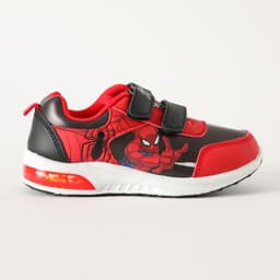 Zapatillas Con Luces Nino Accion Spiderman Rojo Rojo 33