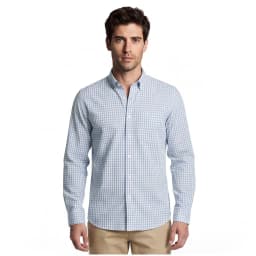 CAMISA CASUAL MANGA LARGA OXFORD CUADROS CORDOBA Lila L