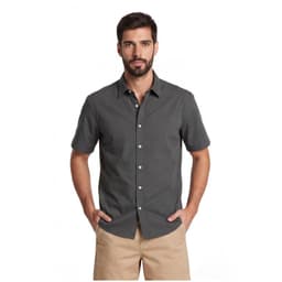CAMISA MANGA CORTA LYOCELL LISA SANTIAGO Gris 2XL