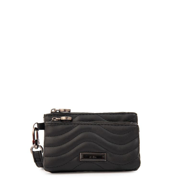 Monedero doble kilian grande negro Negro TALLA UNICA