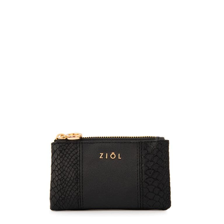 Monedero rectangular blur negro Negro TALLA UNICA