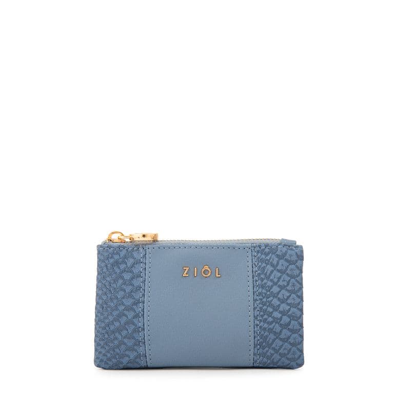 Monedero rectangular blur denim Indigo TALLA UNICA
