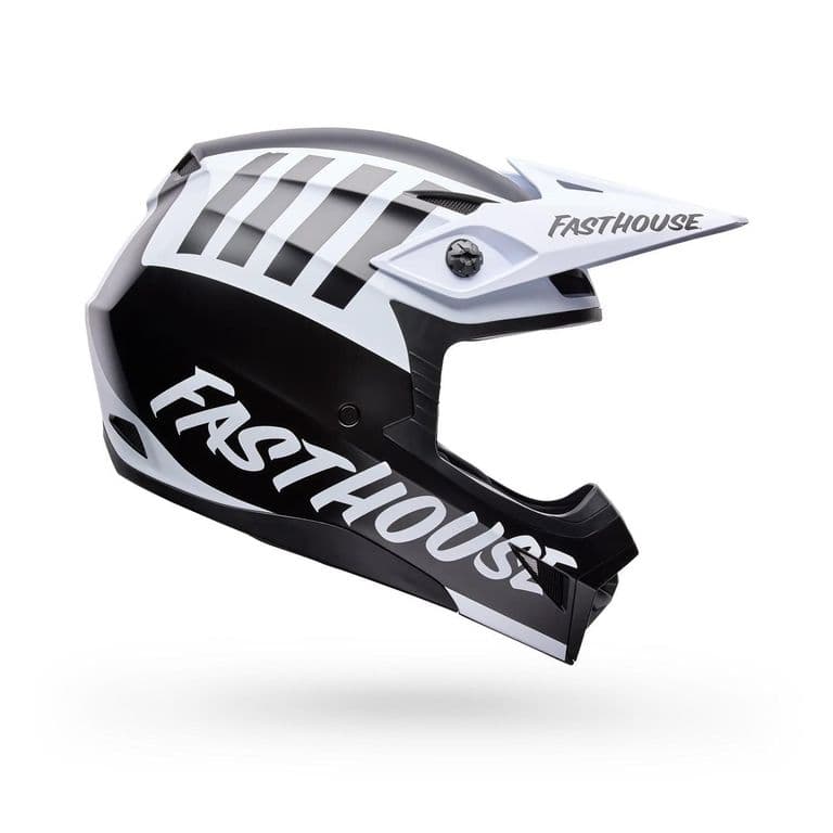 Casco Moto MX-10 Mips Fasthouse NegroBlanco - Negro - L - Negro - XXL