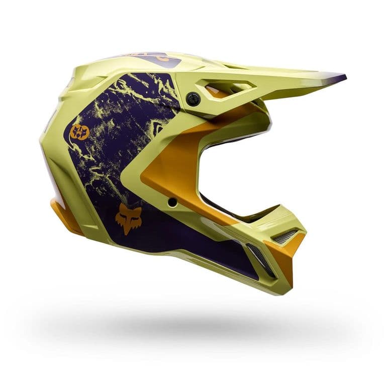 Casco Moto V1 Image Print Amarillo - Amarillo - XL - Amarillo - S