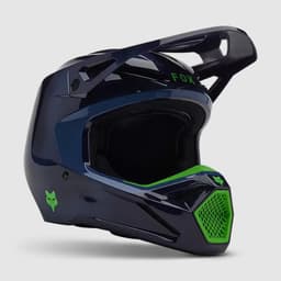 Casco Moto V1 Taunt Azul MarinoVerde - Cyan - M