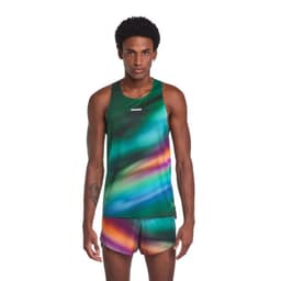 POLERA SIN MANGAS RUNNING CORRE FOCO AZULADO HOMBRE Azul M