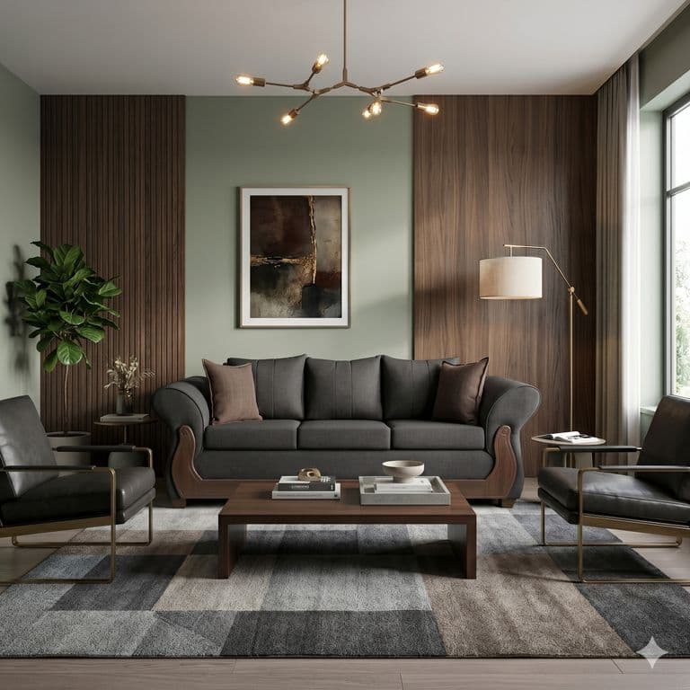 SOFA TOKIO 3 CUERPOS LINO Negro
