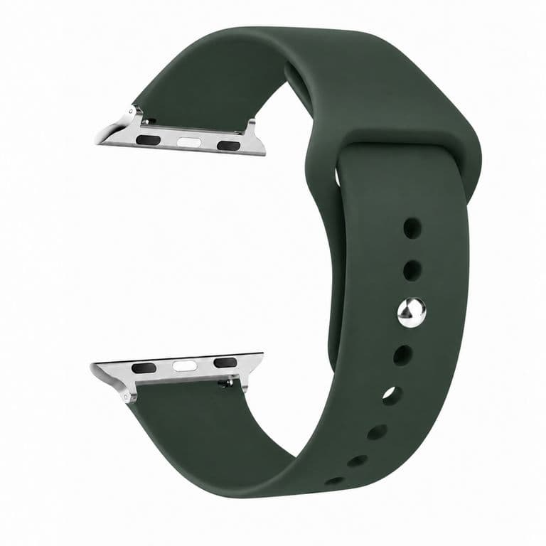 Correa Para Apple Watch Serie 6 - 44MM - Silicona Verde Oscuro TALLA UNICA