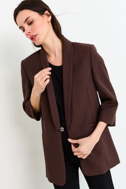 Blazer Mujer Cafe Cafe 44
