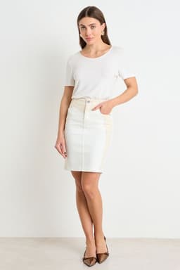 Falda Corta Mujer Crudo Crudo 40