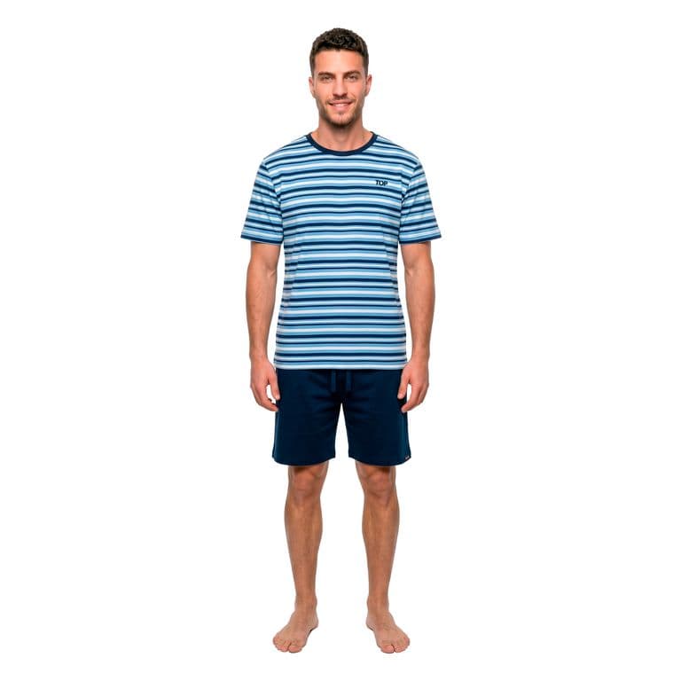 Pijama Hombre Verano Algodon C3 Multicolor M
