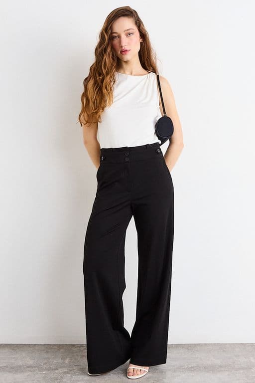 Pantalon Mujer Negro Negro 38