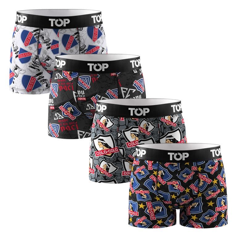 Boxer Nino Algodon Colo-Colo Pack 4 C7 Multicolor 14