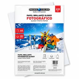 Papel Foto A4 Brillante Inkjet 235g Pack 20 Hojas Glossy - SC