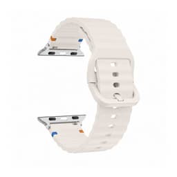 Correa Para Apple Watch Serie 7 - 45MM - Silicona Sport Crema TALLA UNICA