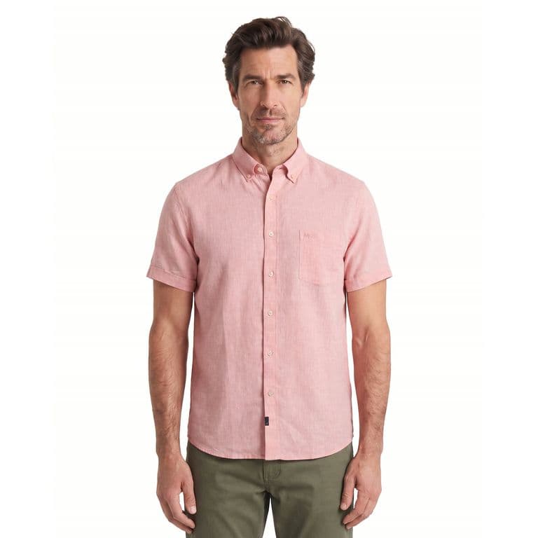 CAMISA MC LINO EAST VILLEGE Rosa S