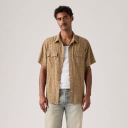 Camisa Hombre Ss Relaxed Fit Western Cafe Cafe L
