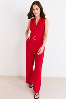 Enterito Largo Mujer Rojo Rojo 34