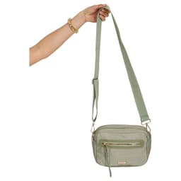 Cartera Bandolera de Tela Mujer Verde Verde TALLA UNICA