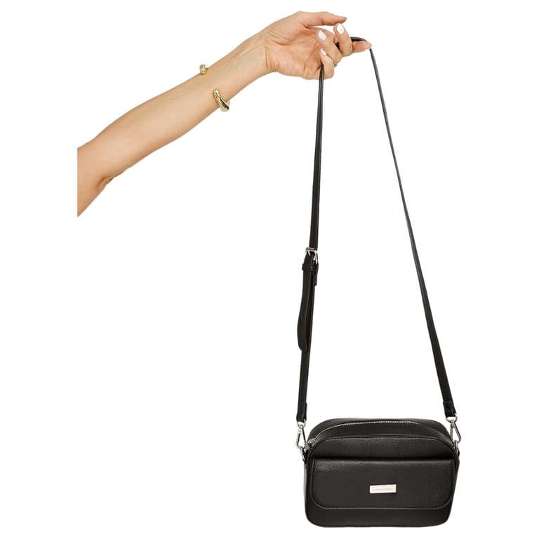 Cartera Bandolera de Pu Mujer Negro Negro TALLA UNICA