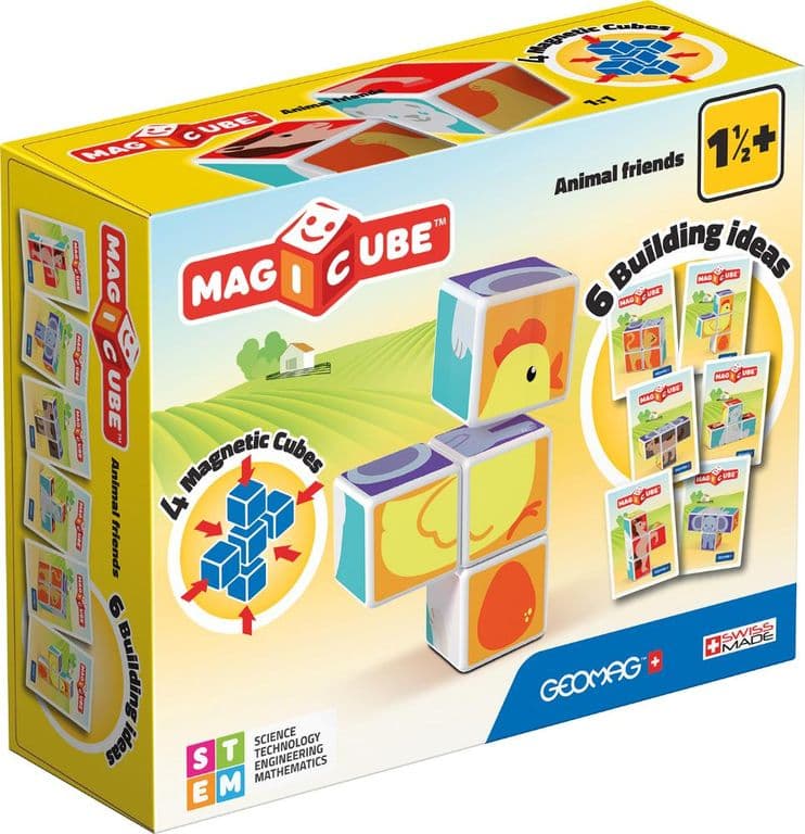 Cubos Magneticos MAGICUBE Animales (7 piezas)