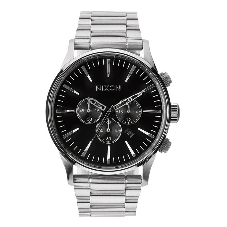 Reloj Sentry Chrono Black Plateado TALLA UNICA