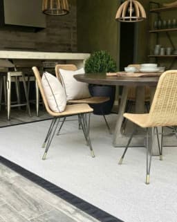 Alfombra Vinilica Bahamas Borde Negro 200x300