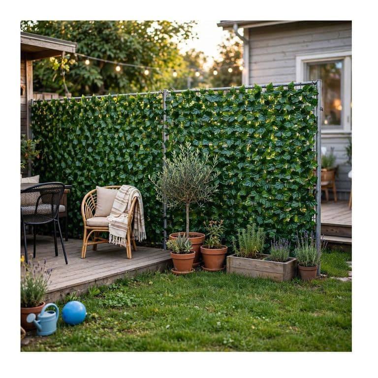 Set 2 Malla de Hojas Planta Enredadera Artificial Jardin 3x1 m decorativa