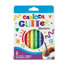Marcadores con Glitter 6 Unidades