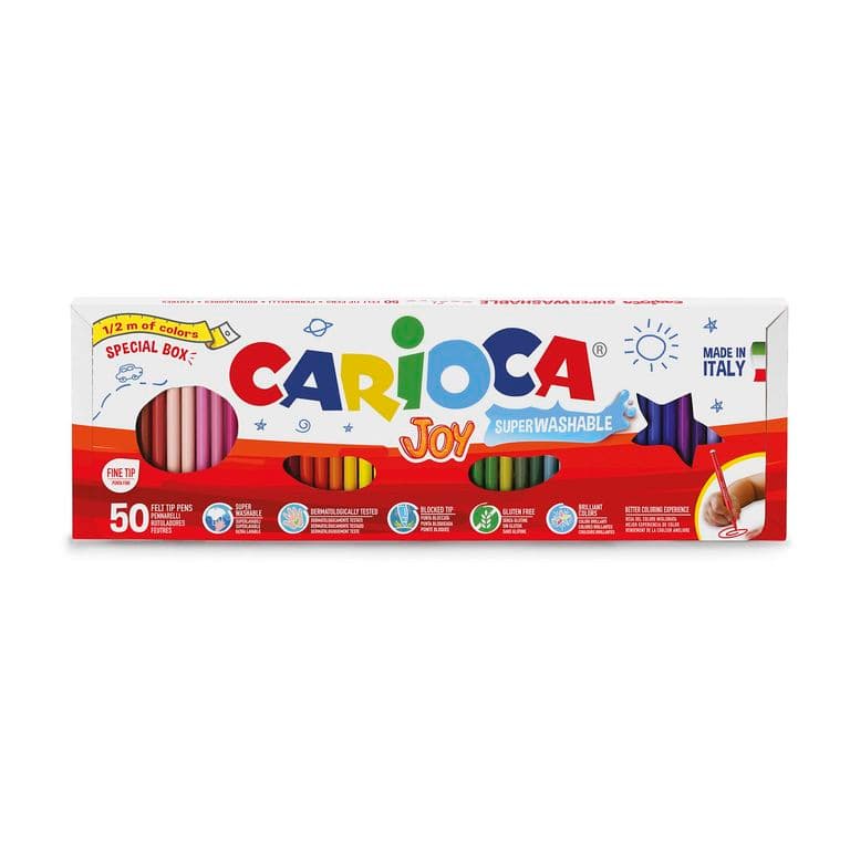 Plumones Joy 50 Unidades  Caja de Medio Metro