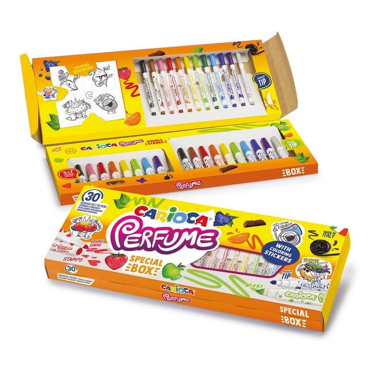 Plumones Perfumados Perfume 30 Unidades con Stickers
