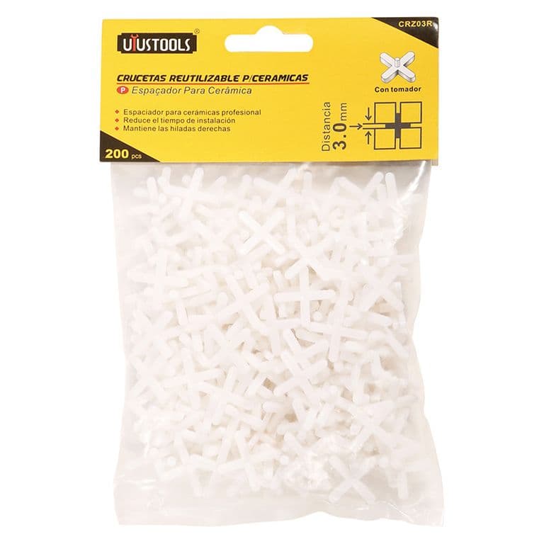 CRUCETA 3MM BOLSA 200UN C/TOMADOR UYUSTOOLS