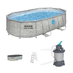 Set Piscina Estructural Ovalada 4.88x3.05x1.07