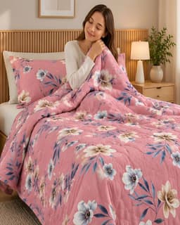 Cubrecamas Quilt de Verano Plaza y Media con Funda