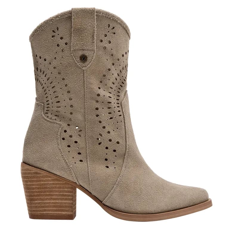 Botin Vaquero Mujer - ZAM0230 Cafe Claro 40