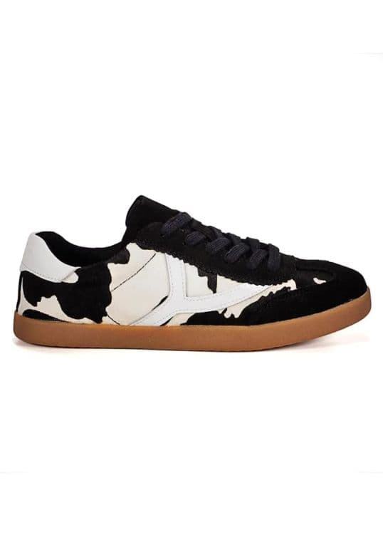 Zapatilla Cuero Urbana Juliana Negra Negro 38