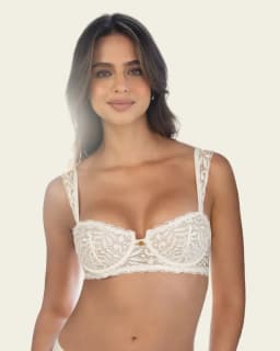 Sosten balconette en encaje 091172 Crema 32B
