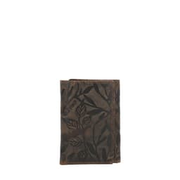 Billetera Cuero Mujer Oh Leaves Trifold Cafe Cafe TALLA UNICA