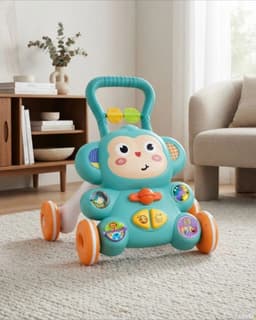 Andador De Empuje Y Mesa Interactiva De Juegos 2 en 1 Para Bebe