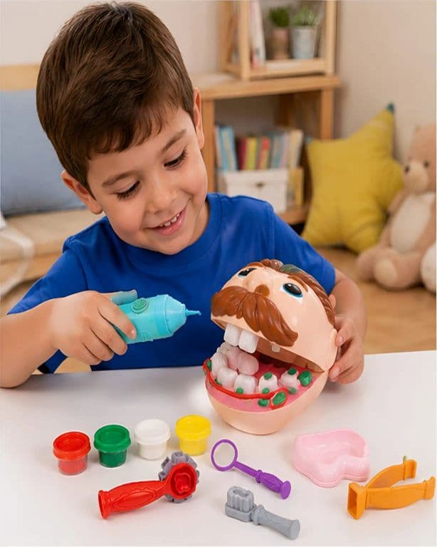 Set Creativo Dentista Juguete Infantil con Masas para Moldear