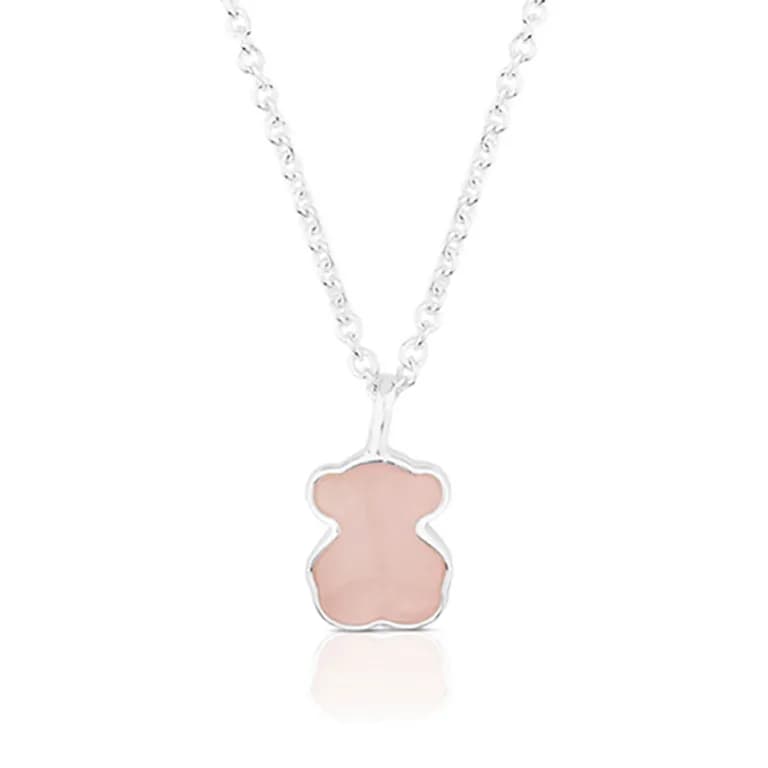 Collar New Color De Plata Con Cuarcita Mujer