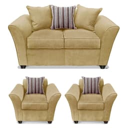 Juego De Living Minesota 2+1+1 Tel Beige