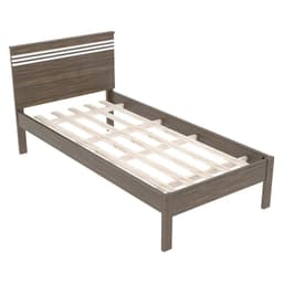 Cama 1 Plaza Nogal/Blanco