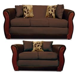 Juego De Living Girona 3+2 T/Pu Elegant Detail Cafe